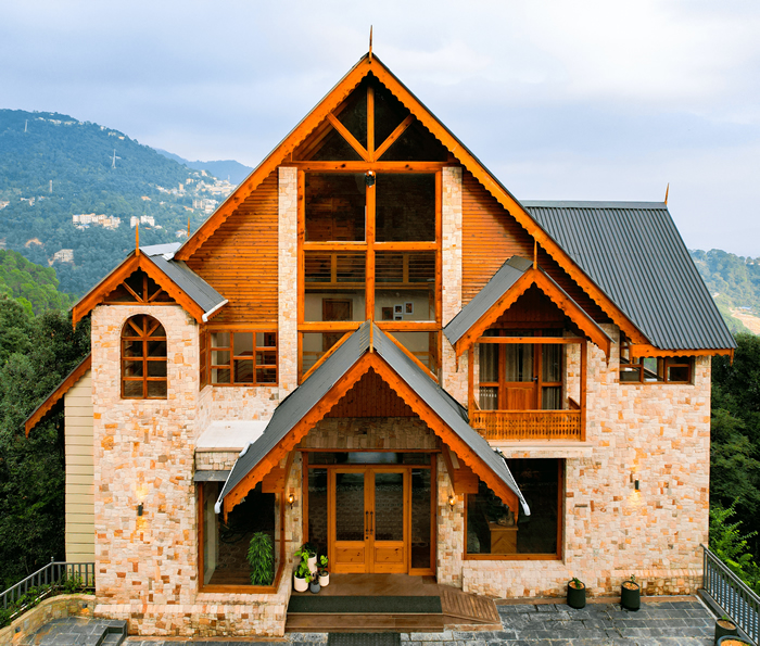 timber-framed home